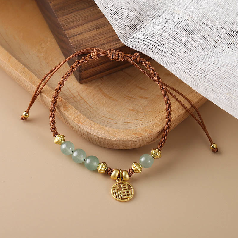Bracelet en corde de bénédiction Buddha Stones