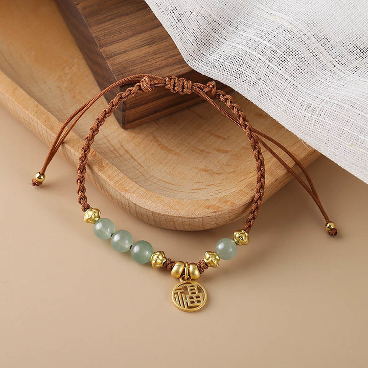 Bracelet en corde de bénédiction Buddha Stones