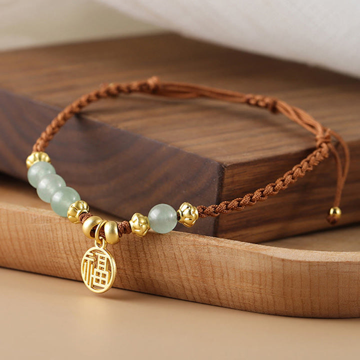 Bracelet en corde de bénédiction Buddha Stones