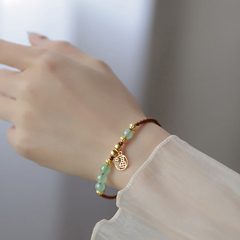 Bracelet en corde de bénédiction Buddha Stones