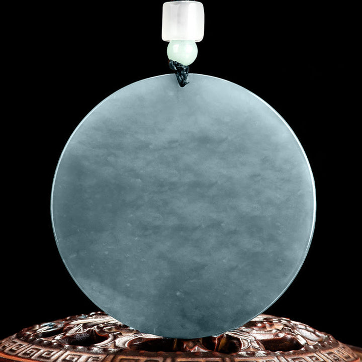 Collier pendentif en jade d'abondance Kwan Yin Avalokitesvara Buddha Stones