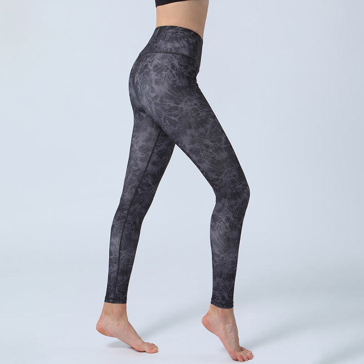 Legging taille haute pour femme avec imprimé Buddha Stones , fleurs, feuilles, sport, fitness, yoga - image 6