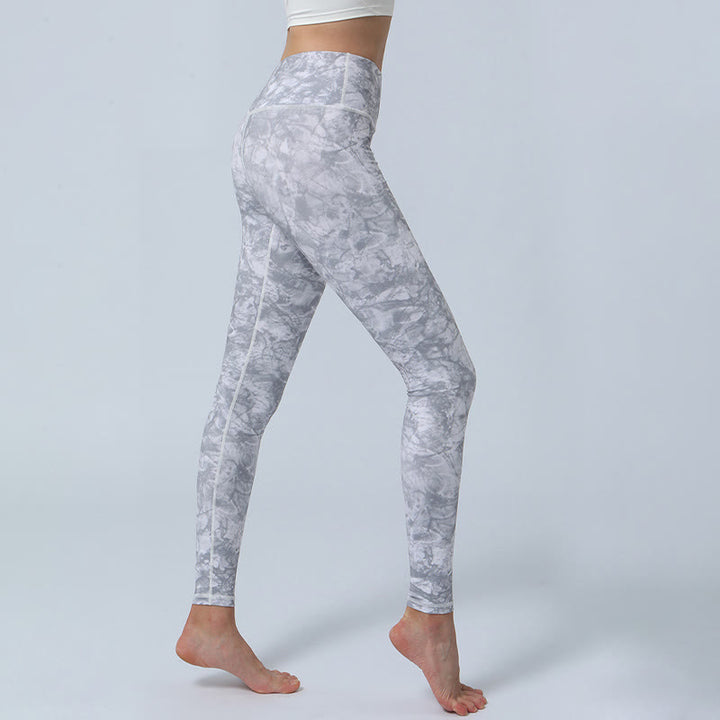 Legging taille haute pour femme avec imprimé Buddha Stones , fleurs, feuilles, sport, fitness, yoga - image 16