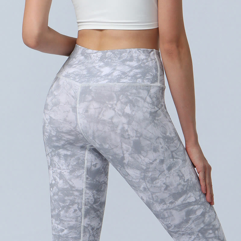Legging taille haute pour femme avec imprimé Buddha Stones , fleurs, feuilles, sport, fitness, yoga - image 19