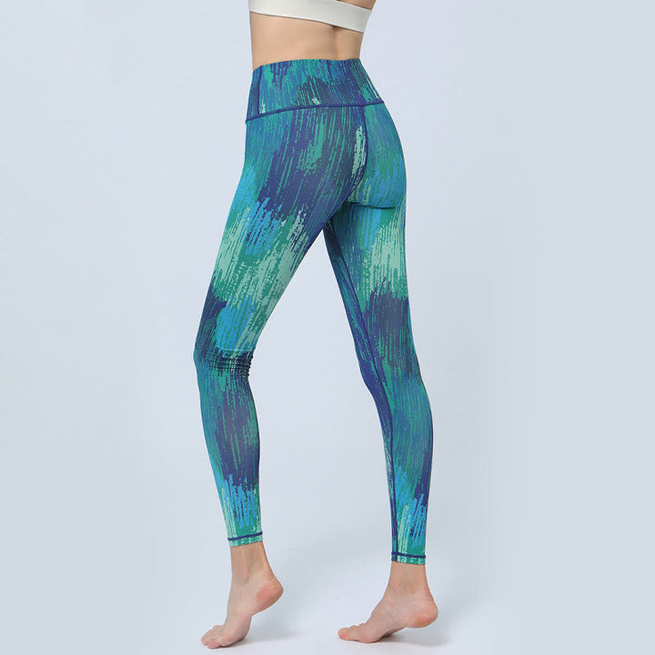 Leggings taille haute pour femme avec imprimé Buddha Stones Leaves Sports Fitness Yoga Pantalon de yoga - image 8