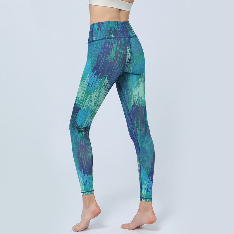 Leggings taille haute pour femme avec imprimé Buddha Stones Leaves Sports Fitness Yoga Pantalon de yoga - image 8