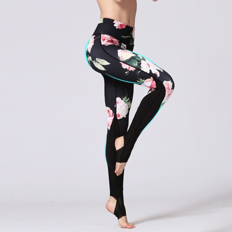 Leggings de yoga pour femme avec imprimé de Buddha Stones - image 3