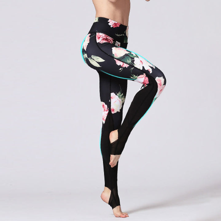 Leggings de yoga pour femme avec imprimé de Buddha Stones - image 3
