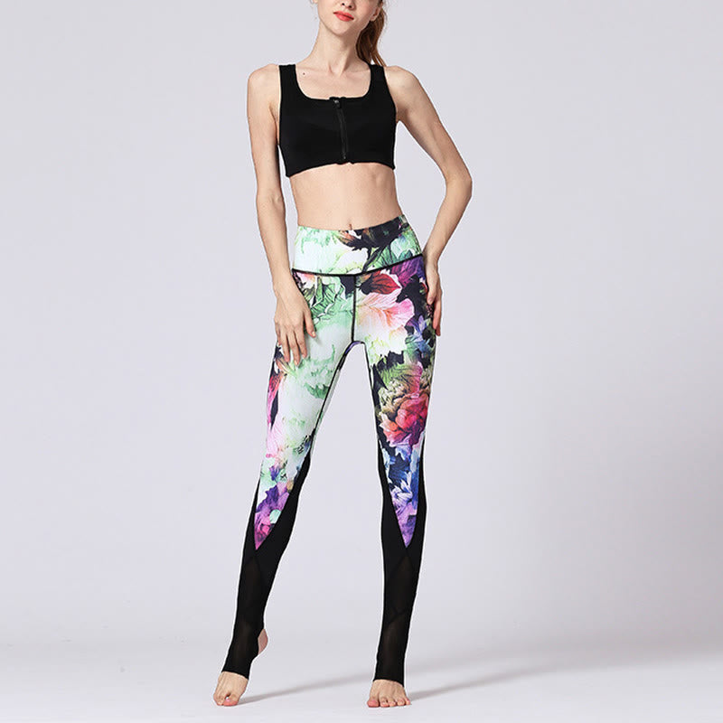 Leggings de yoga pour femme avec imprimé de Buddha Stones - image 13