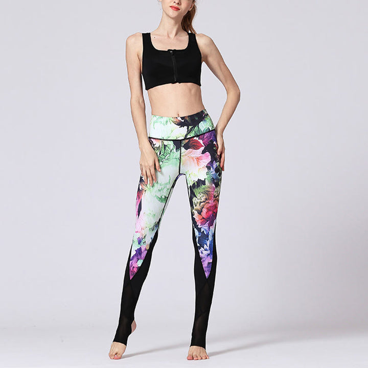 Leggings de yoga pour femme avec imprimé de Buddha Stones - image 12