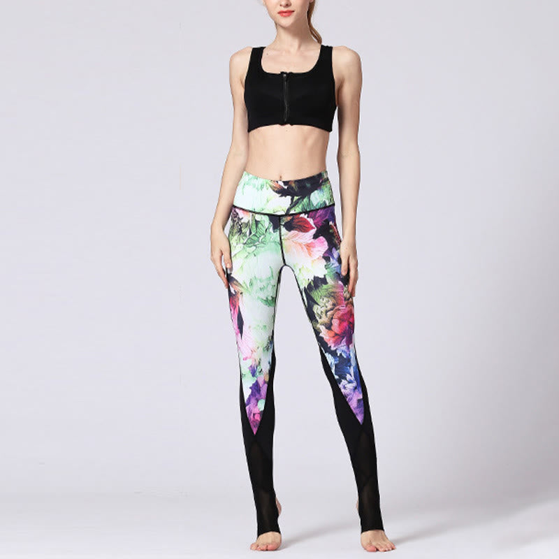 Leggings de yoga pour femme avec imprimé de Buddha Stones - image 14