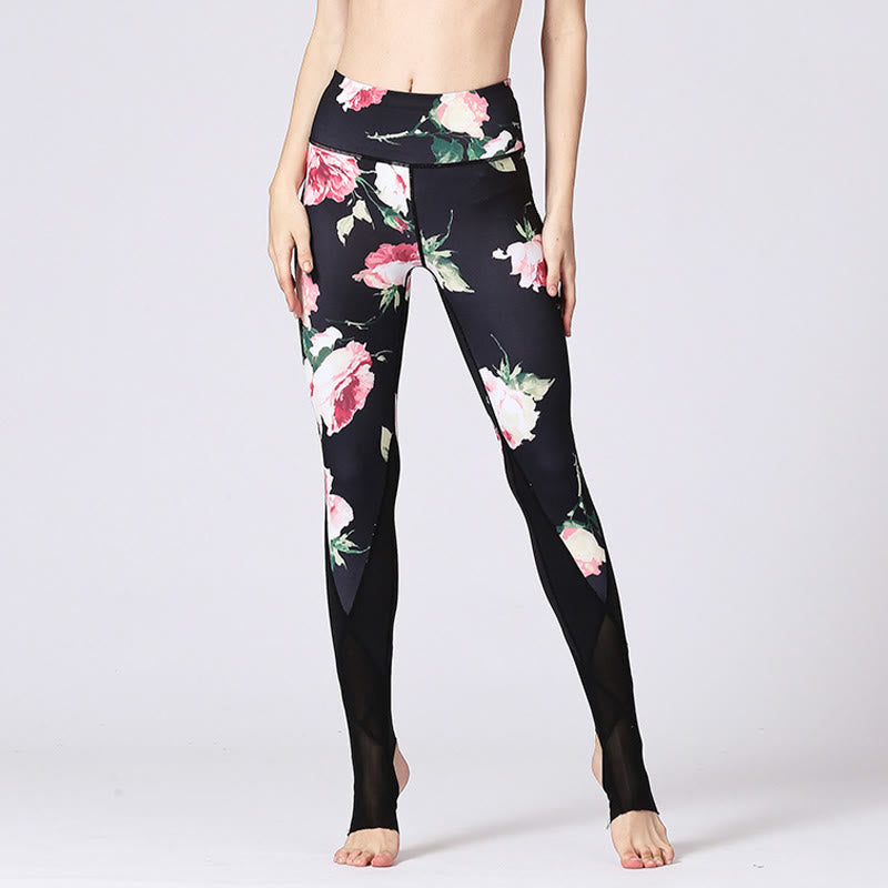 Leggings de yoga pour femme avec imprimé de Buddha Stones - image 4