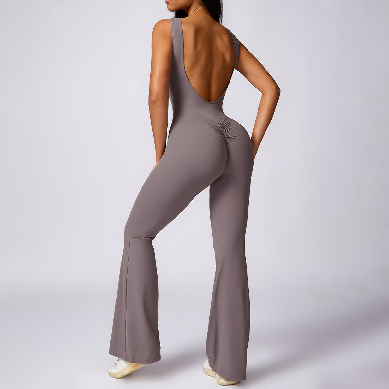 Combinaison décontractée sans manches pour femmes Buddha Stones, pantalon évasé, sport, fitness, yoga - image 3