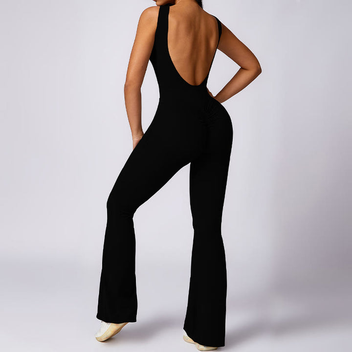 Combinaison décontractée sans manches pour femmes Buddha Stones, pantalon évasé, sport, fitness, yoga - image 10