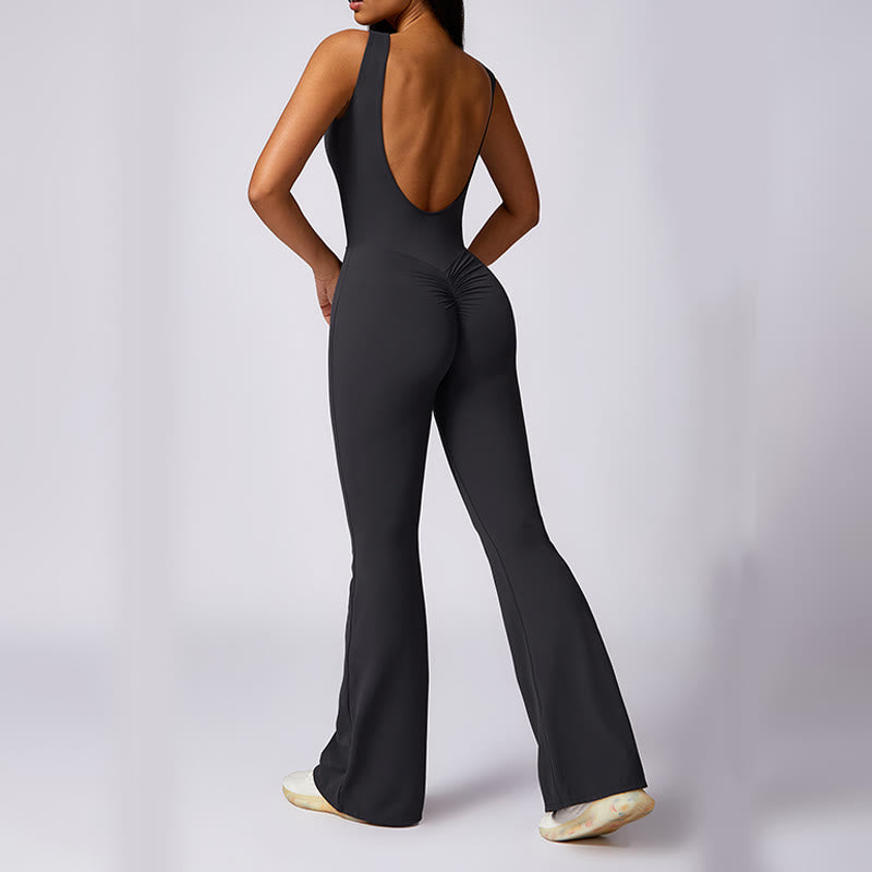 Combinaison décontractée sans manches pour femmes Buddha Stones, pantalon évasé, sport, fitness, yoga - image 17