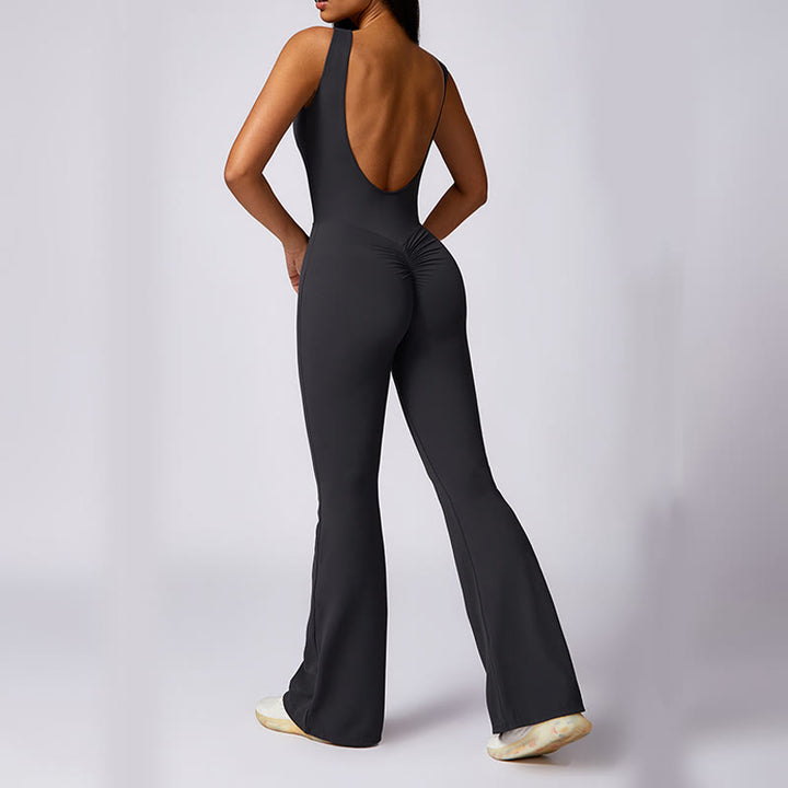 Combinaison décontractée sans manches pour femmes Buddha Stones, pantalon évasé, sport, fitness, yoga - image 17