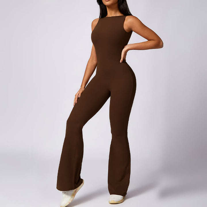 Combinaison décontractée sans manches pour femmes Buddha Stones, pantalon évasé, sport, fitness, yoga - image 21