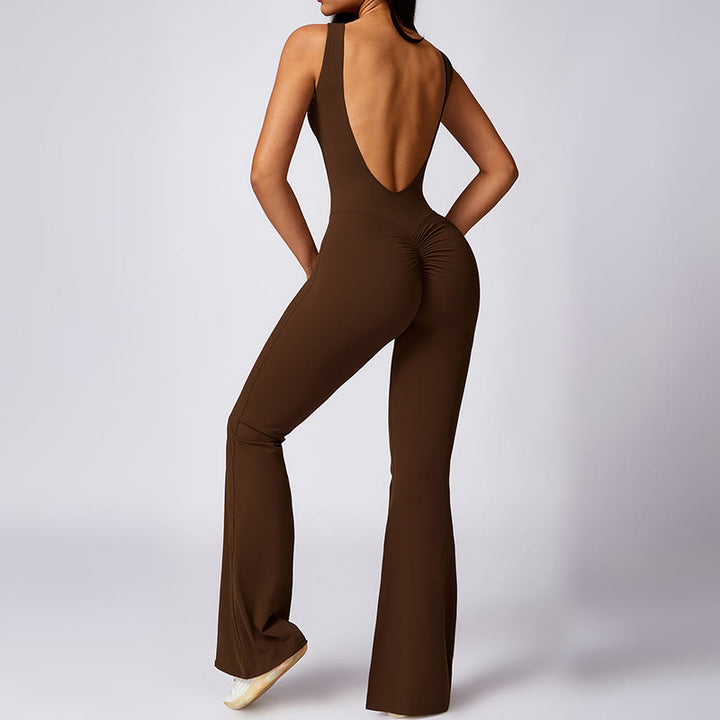 Combinaison décontractée sans manches pour femmes Buddha Stones, pantalon évasé, sport, fitness, yoga - image 23