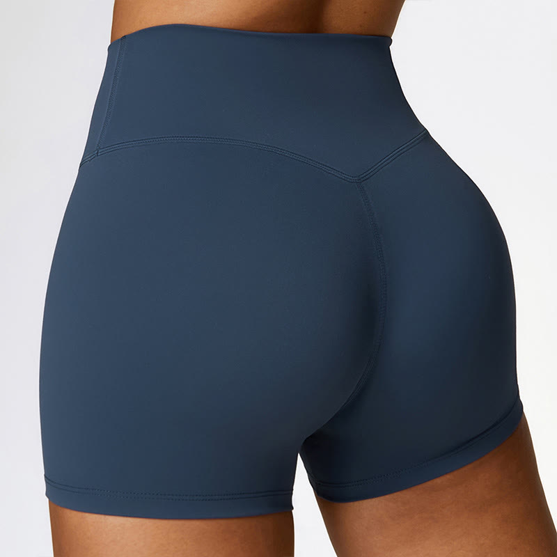 Débardeur court de couleur unie Buddha Stones Short taille haute Tenue de sport Fitness Gym Yoga - image 9