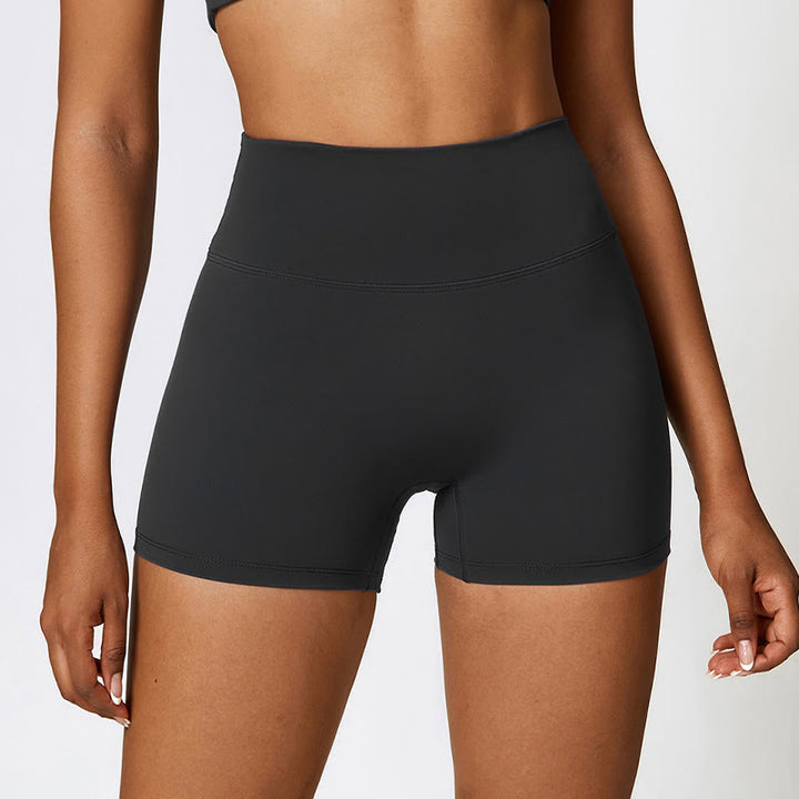 Débardeur court de couleur unie Buddha Stones Short taille haute Tenue de sport Fitness Gym Yoga - Noir - Shorts - US8-10，UK/AU12-14，EU40-42 (XL) - image 20