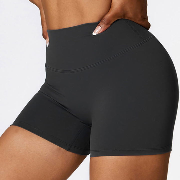 Débardeur court de couleur unie Buddha Stones Short taille haute Tenue de sport Fitness Gym Yoga - image 21