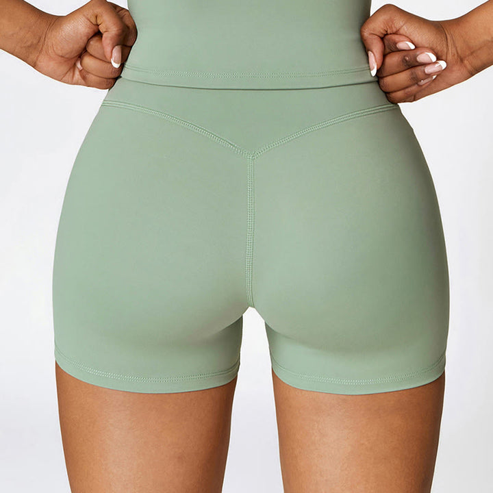 Débardeur court de couleur unie Buddha Stones Short taille haute Tenue de sport Fitness Gym Yoga - image 60