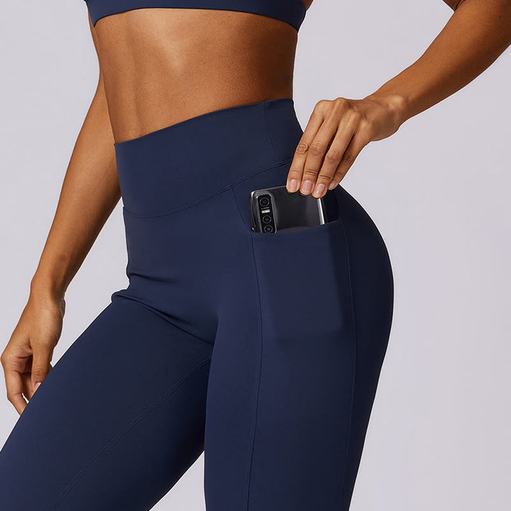 Soutien-gorge à col licou de couleur unie Buddha Stones, débardeur court à manches longues, pantalon de sport, fitness, gym, yoga - image 17