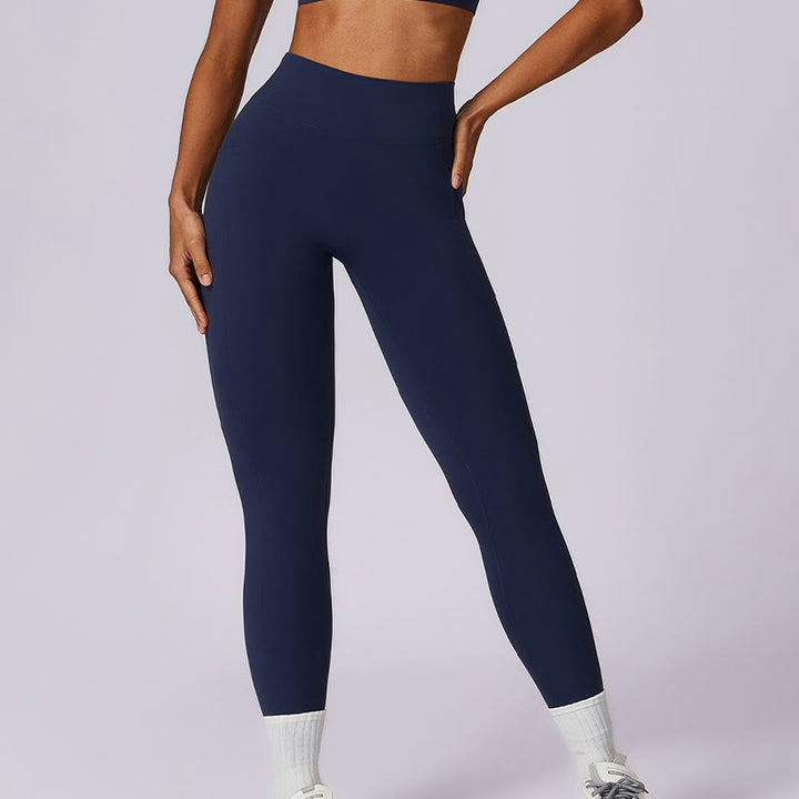 Soutien-gorge à col licou de couleur unie Buddha Stones, débardeur court à manches longues, pantalon de sport, fitness, gym, yoga