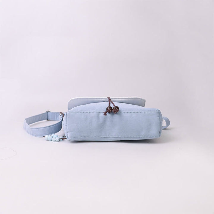 Sac à bandoulière brodé en Buddha Stones , camélia, épiphyllum, gardénia, fleurs de Sakura, sac à bandoulière, sac pour téléphone portable