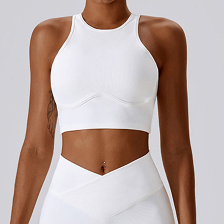 Débardeur court sans manches Buddha Stones Pantalon évasé Sports Fitness Yoga