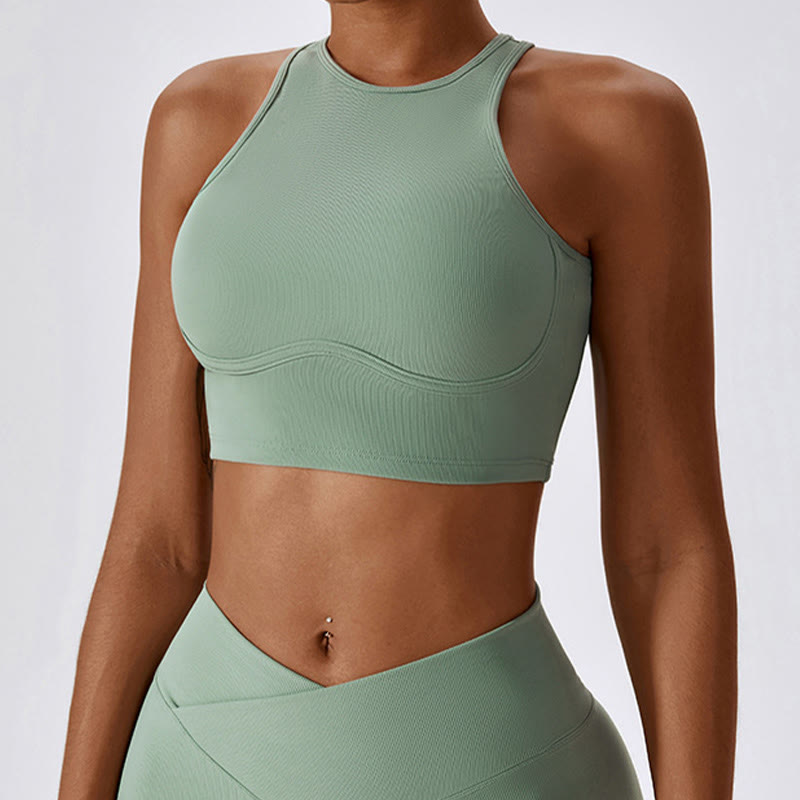 Débardeur court sans manches Buddha Stones Pantalon évasé Sports Fitness Yoga