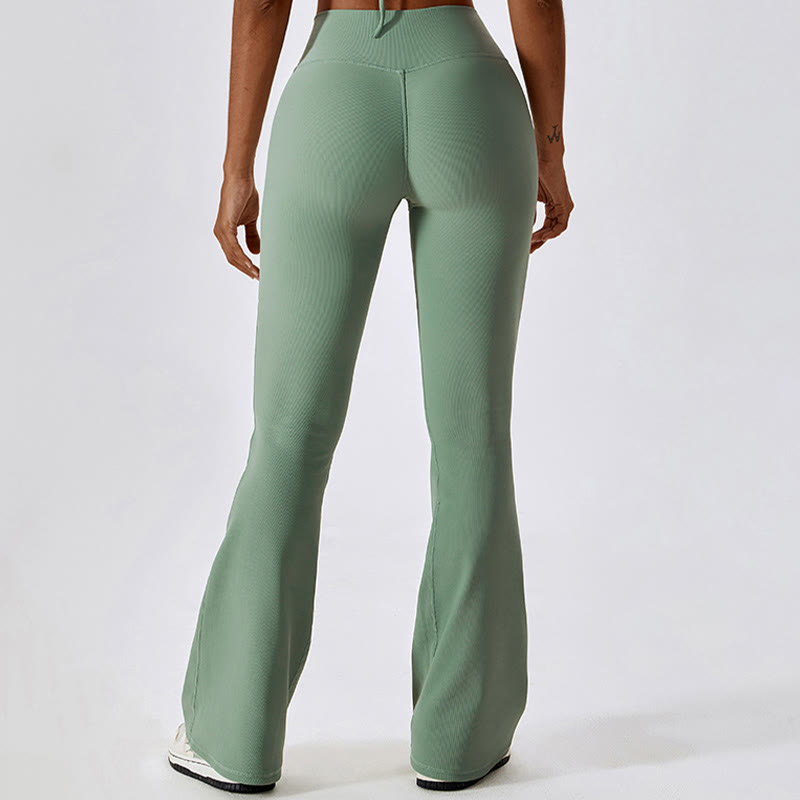 Débardeur court sans manches Buddha Stones Pantalon évasé Sports Fitness Yoga