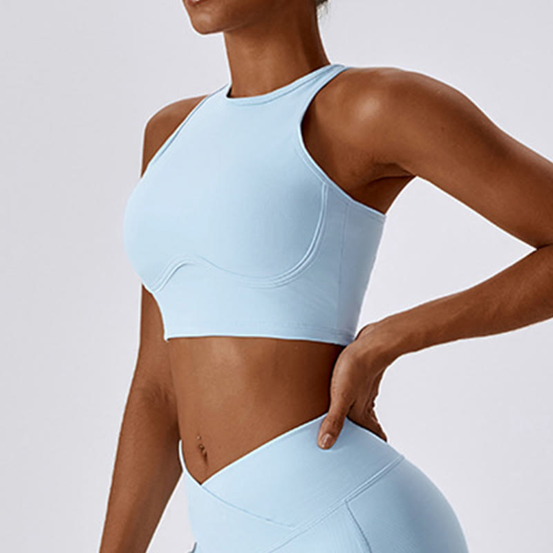 Débardeur court sans manches Buddha Stones Pantalon évasé Sports Fitness Yoga