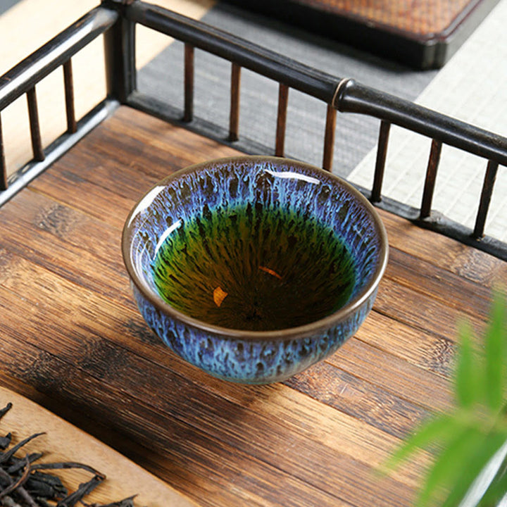 Tasse à thé en céramique multicolore Buddha Stones Ocean Wave Tea Cups