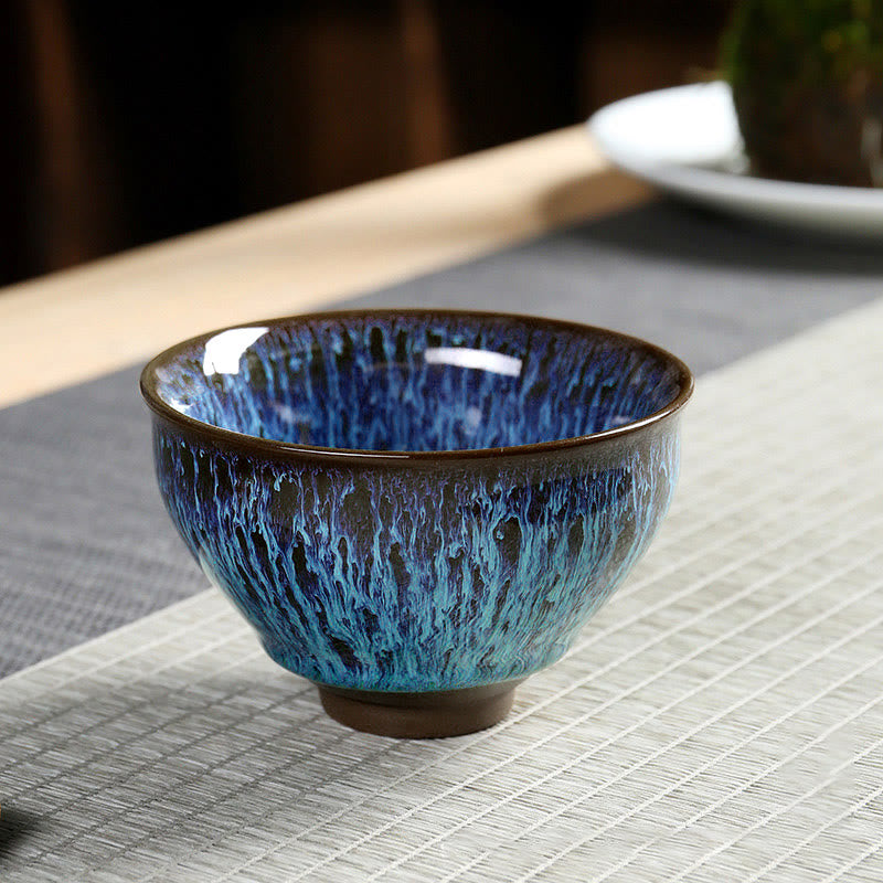 Tasse à thé en céramique multicolore Buddha Stones Ocean Wave Tea Cups