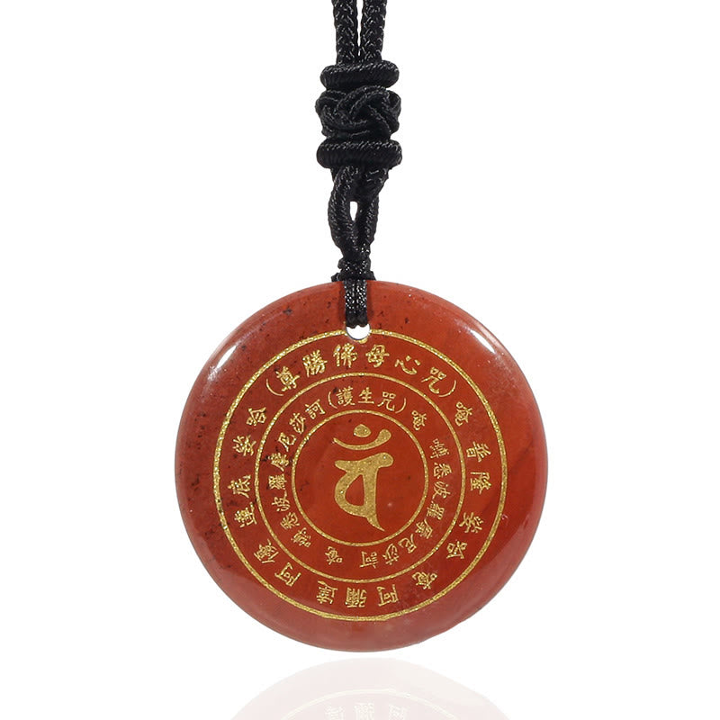Buddha Stones Vairocana Tathagata Mantra Sanskrit Divers Cristal Obsidienne Noire Aventurine Verte Collier Pendentif Force