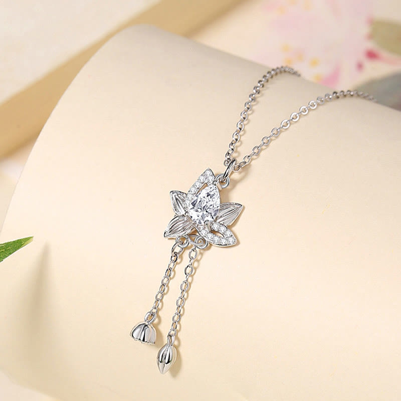 Collier pendentif d'illumination en argent sterling 925 avec Buddha Stones et zircone