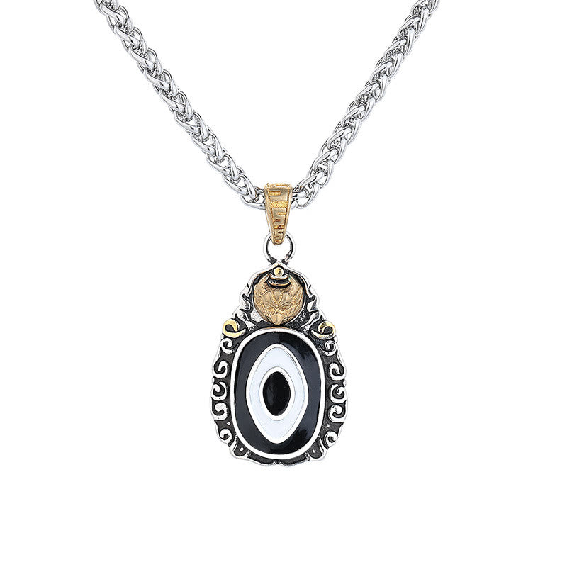 Collier pendentif en métal et cuivre avec Buddha Stones et motif Garuda - image 1