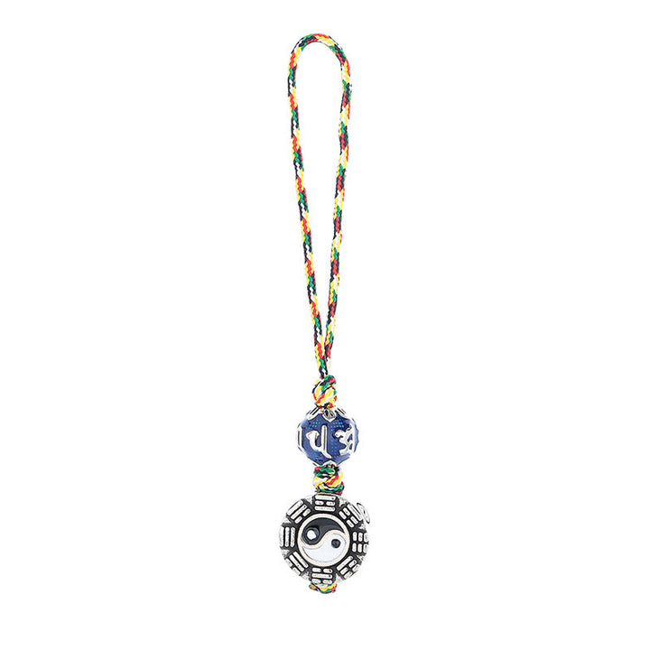 Porte- Buddha Stones Yin Yang Symbole Om Mani Padme Hum Bagua Cuivre Harmonie