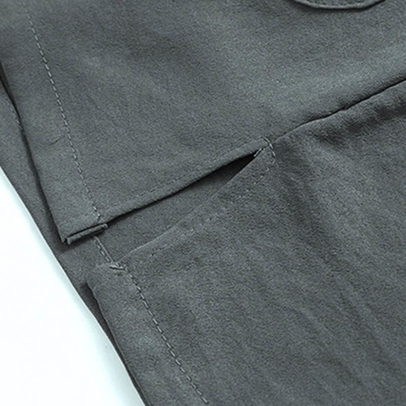 Buddha Stones Dragon Fu Caractère Tang Costume Traditionnel Chemise À Manches Courtes Pantalon À Jambes Larges Vêtements Ensemble Pour Hommes - image 9