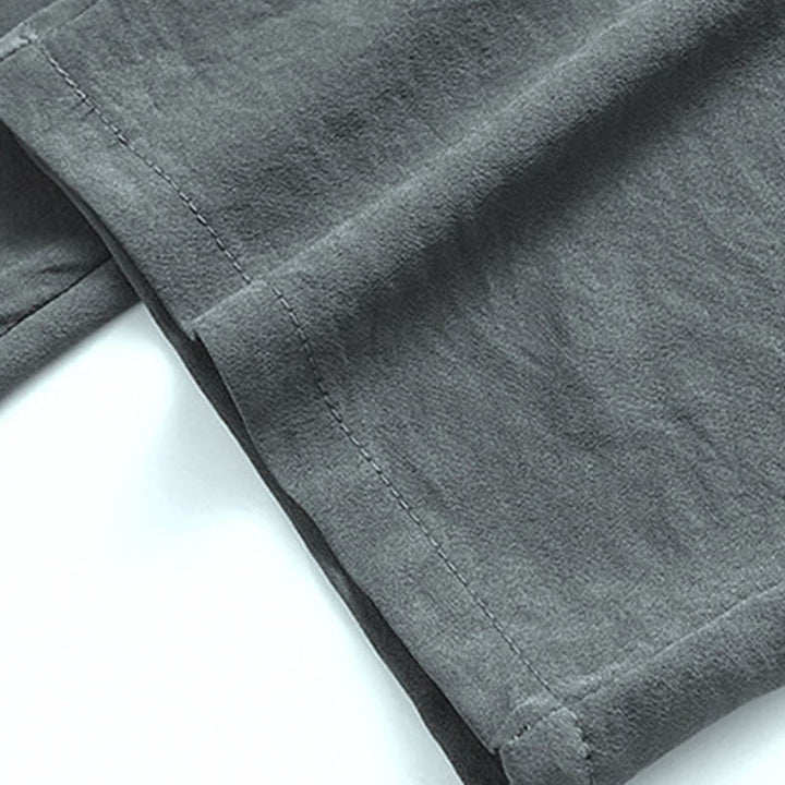 Buddha Stones Dragon Fu Caractère Tang Costume Traditionnel Chemise À Manches Courtes Pantalon À Jambes Larges Vêtements Ensemble Pour Hommes - image 13