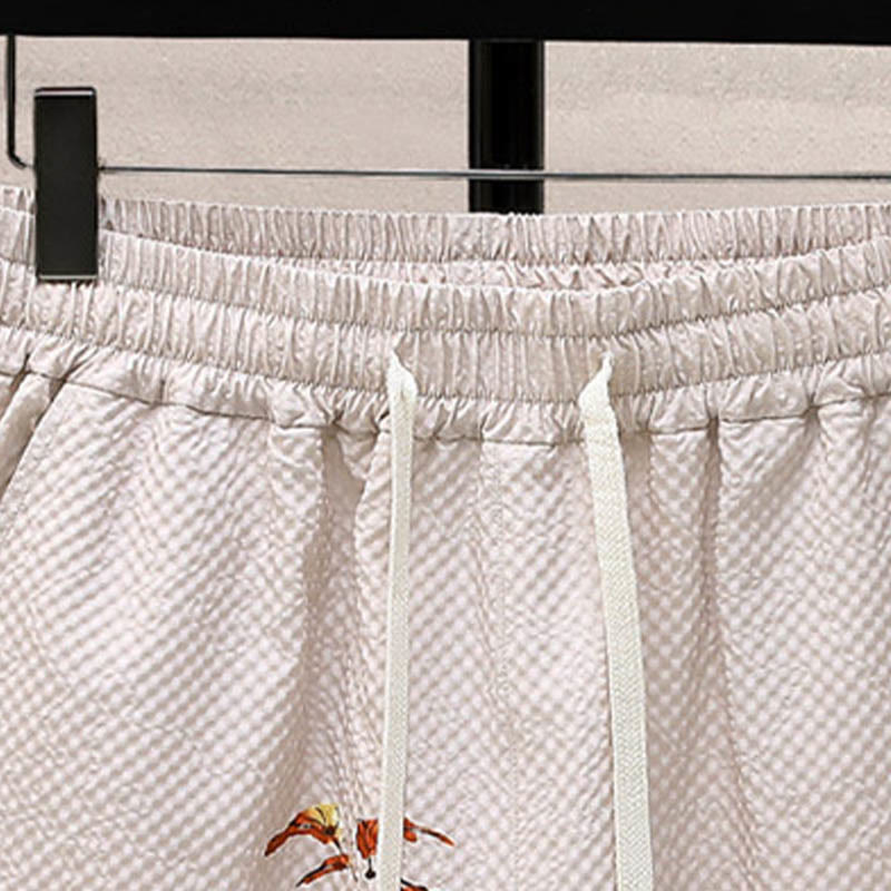 Ensemble short à manches courtes pour homme avec motif de Buddha Stones et de cocotiers - image 21