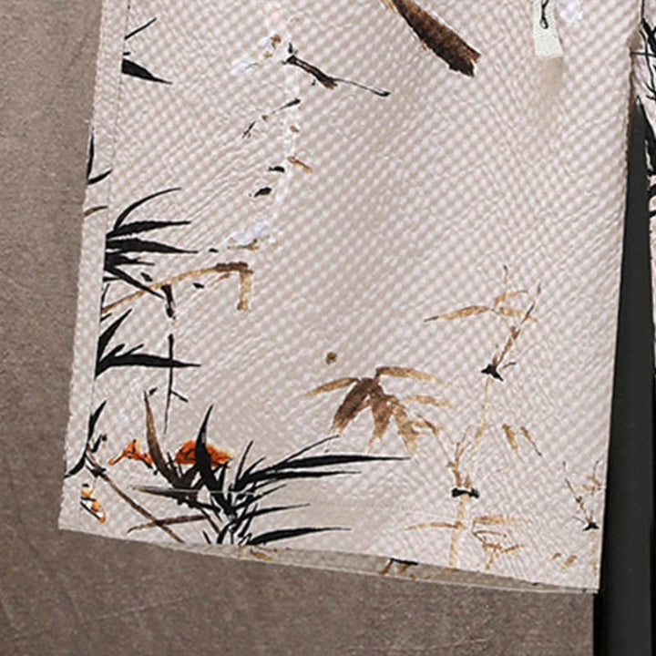 Ensemble short à manches courtes pour homme avec motif de Buddha Stones et de cocotiers - image 24