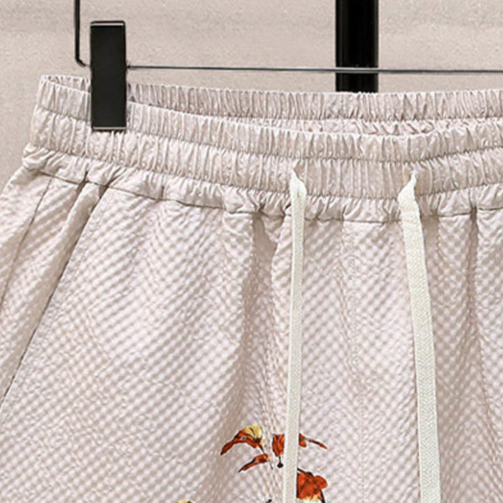 Ensemble short à manches courtes pour homme avec motif de Buddha Stones et de cocotiers - image 22