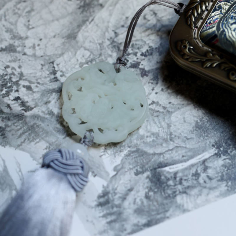 Sac à bandoulière en métal avec petites vagues bleues de l'océan et Buddha Stones