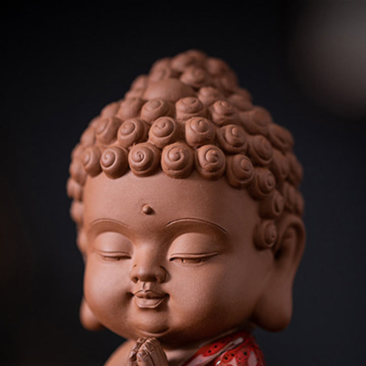 Buddha Stones Mini Gautama bouddha Sakyamuni Kwan Yin Avalokitesvara Ksitigarbha sérénité décoration de bureau en céramique - image 7