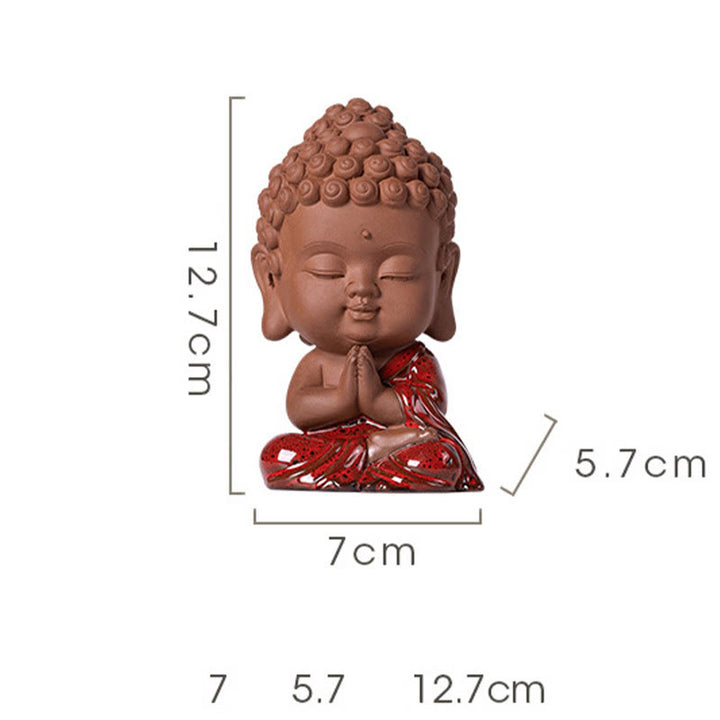 Buddha Stones Mini Gautama bouddha Sakyamuni Kwan Yin Avalokitesvara Ksitigarbha sérénité décoration de bureau en céramique - image 11