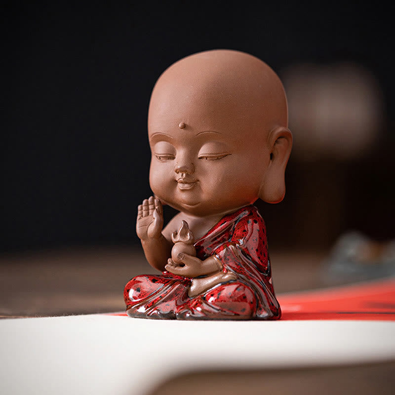 Buddha Stones Mini Gautama bouddha Sakyamuni Kwan Yin Avalokitesvara Ksitigarbha sérénité décoration de bureau en céramique - image 18
