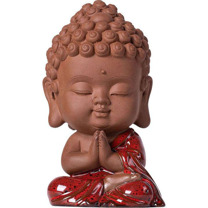 Buddha Stones Mini Gautama bouddha Sakyamuni Kwan Yin Avalokitesvara Ksitigarbha sérénité décoration de bureau en céramique - image 12