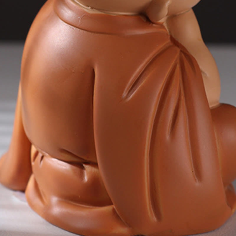 Buddha Stones Petite Mini Méditation Moine Priant Sérénité Résine Décoration de la Maison - image 9